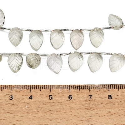 Natural Green Quartz Carved Beads Strands GG-CBA0C95-E11-1