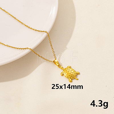 Stainless Steel Tortoise Pendant Necklaces NZ8633-2-1