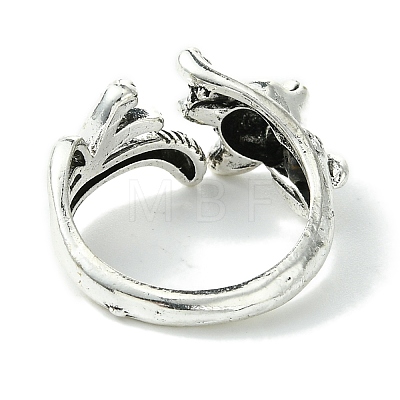 Fox Alloy Open Cuff Rings RJEW-K275-40AS-1