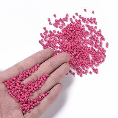 Baking Paint Glass Seed Beads SEED-S002-K5-1