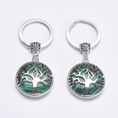 Synthetic Gemstone Keychain KEYC-G043-C05-1