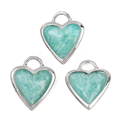 Natural Amazonite Faceted Pendants G-Z154-01P-03-1