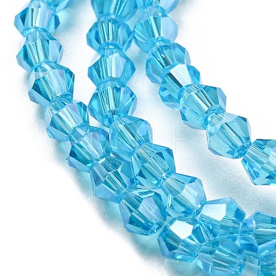 Transparent Electroplate Glass Beads Strands LS-EGLA-A039-T3mm-A19-1