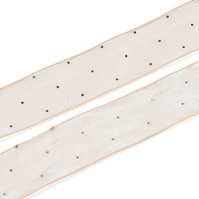 Single Face Printed Polyester & Acrylic Satin Ribbon SRIB-T009-06D-1