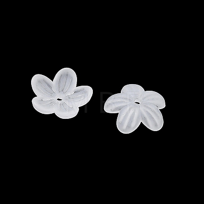Acrylic Frosted Bead Caps AC-CBA81FF-02A-1