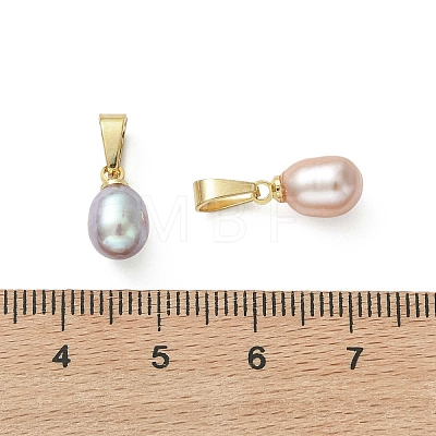 Natural Cultured Freshwater Pearl Pendants PALLOY-JF05324-1