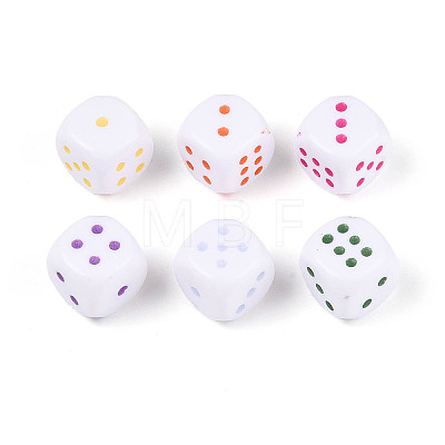 Opaque Acrylic Beads SACR-T035-18M-1