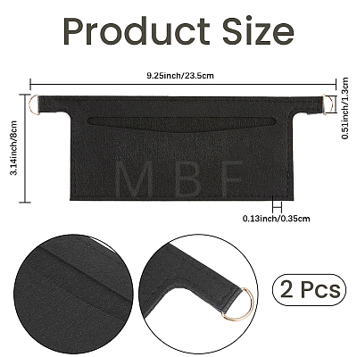 Felt Purse Organizer Insert AJEW-CN0007-79A-1