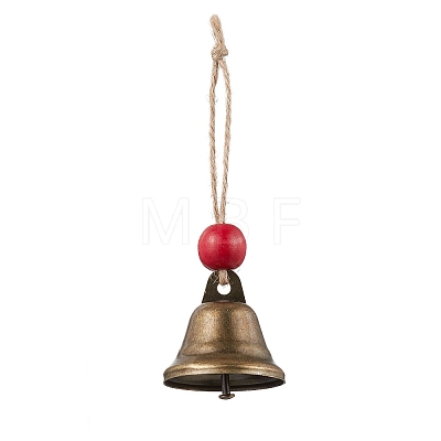 3Pcs 3 Colors Iron Bell Pendant Decoration HJEW-JM02235-1