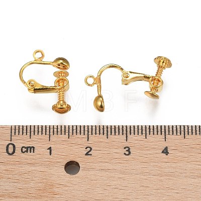 Brass Screw-Back Earring with Loop X-EC143-M-1