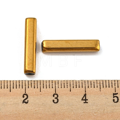 Electroplate Glass Beads GLAA-D024-01M-1