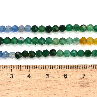 Gradient Color Natural Chalcedony Beads Strands GG-NH0004-A01-01A-1