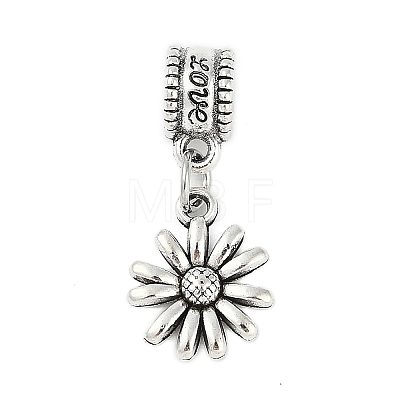 Rack Plating Brass European Dangle Charms KK-R200-01AS-02-1