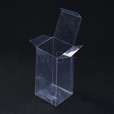 Rectangle Transparent Plastic PVC Box Gift Packaging CON-F013-01G-1