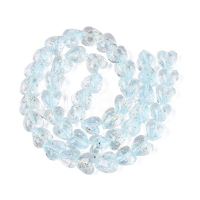 Handmade Foil Glass Beads FOIL-N029-09F-1