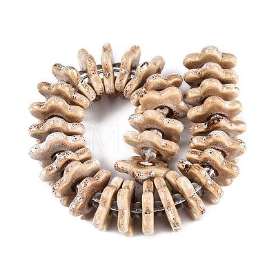 Vintage Handmade Porcelain Beads PORC-Q008-15F-1