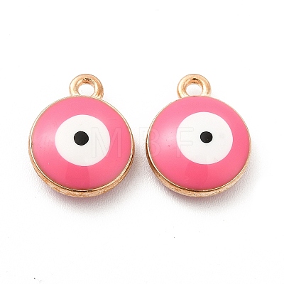 Alloy Enamel Charms FIND-G048-19KCG-1