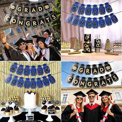 Congrats Grad Paper Hanging Banner TH-FZCC84D-01A-02-1
