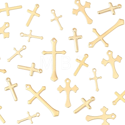 25Pcs 5 Styles Brass Pendants KK-FS0001-51G-1