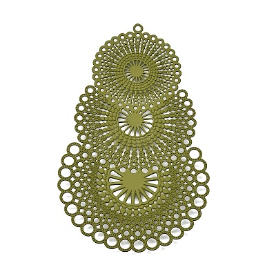 Bohemian 430 Stainless Steel Big Pendants STAS-G396-01D-07-1