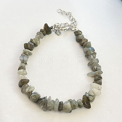 Natural Green Aventurine Chips Beaded Bracelet TJ9442-5-1