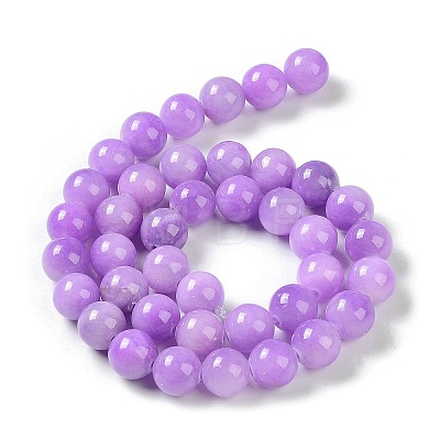 Dyed Natural Green Jade Beads Strands JBS053-10MM-29-1