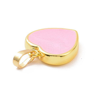 Real 18K Gold Plated Eco-friendly Rack Plating Brass Enamel Pendants KK-F843-06G-01-1