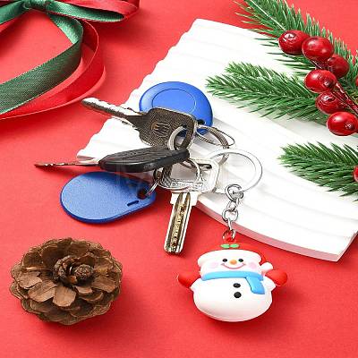 Christmas PVC Plastic Keychain KEYC-YW00088-01-1