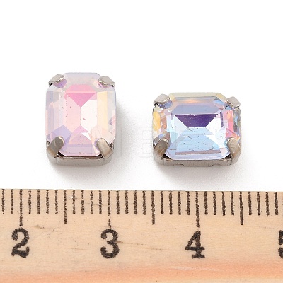 Rectangle Opal Sew On Rhinestones RGLA-G024-01A-P-1