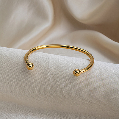 304 Stainless Steel Open Torque Cuff Bangles ND9011-1