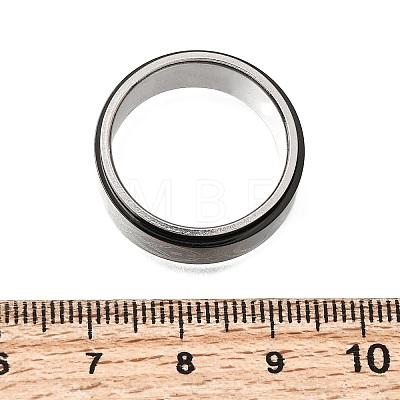201 Stainless Steel Rotating Finger Rings SA-K003-04B-EB-1