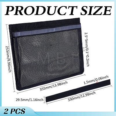 Polyester Yacht Mesh Storage Bags AJEW-WH0752-380A-1