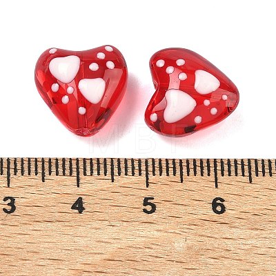 Transparent Glass Enamel Beads GLAA-P078-02A-01-1