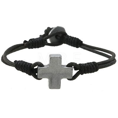 Minimalist Alloy Cross Link Bracelets FS-WG2B765-02-1