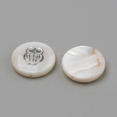 Natural Freshwater Shell Beads SHEL-Q011-P-1