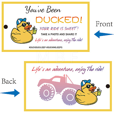 CREATCABIN 50Pcs Duck Theme Paper Card AJEW-CN0001-98E-1