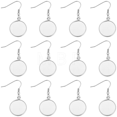 60Pcs 304 Stainless Steel Earring Hooks STAS-BBC0009-93C-1