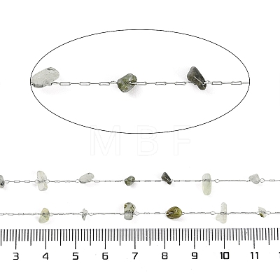 Handmade Natural Rutilated Quartz Chip Beads Chain CHS-H028-06A-03-1