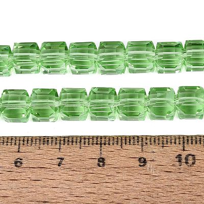 Transparent Glass Beads Strands LS-GLAA-R041-8x8mm-A14-1