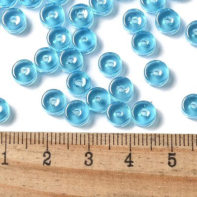 Transparent Colours Luster Glass Seed Beads SEED-E001-T3x6mm-A04-1