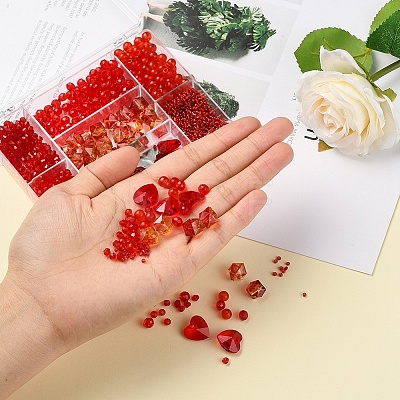 DIY Red Series Jewelry Making Kits DIY-YW0002-94B-1
