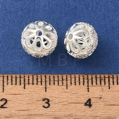 Rack Plating Brass Pave Cubic Zirconia Beads KK-M285-32C-S-1