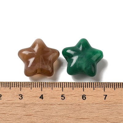 Two Tone Opaque Acrylic Beads SACR-G038-02-1