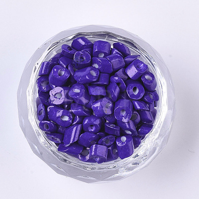 6/0 Baking Paint Glass Seed Beads SEED-S034-A07-1