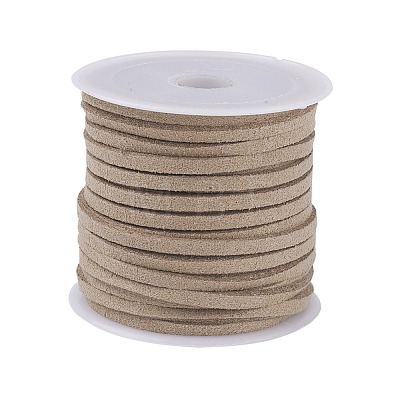 Dark Khaki Color Faux Suede Cord X-LW-R003-23-1