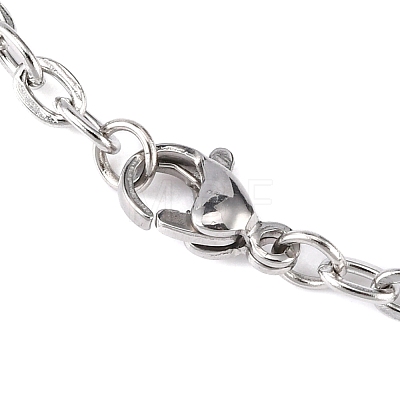 304 Stainless Steel Cable Chains for Necklace Making X-STAS-P045-03P-1