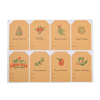 Christmas Theme Paper Stickers STIC-P013-05B-1