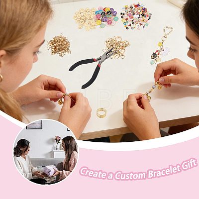 1 Bag DIY Keychain Kit DIY-GL0007-19A-1