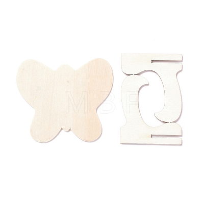 Butterfly Wooden Mini Chalkboard Signs AJEW-M035-03-1