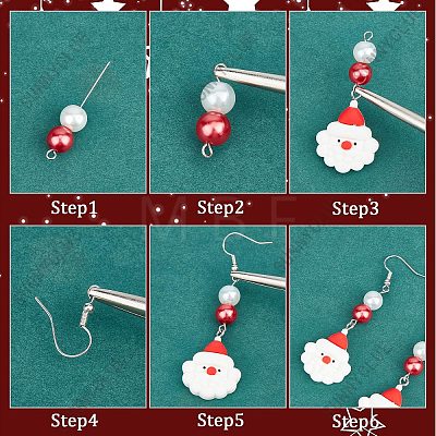 Christmas Day Earring Making Kit DIY-SC0021-93-1